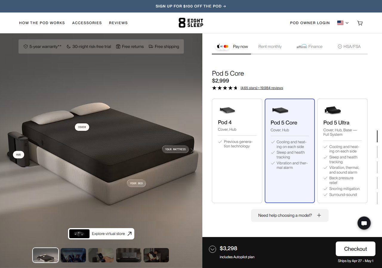 Eight Sleep Pod 4 Cover